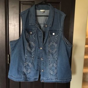 CJ Banks denim vest